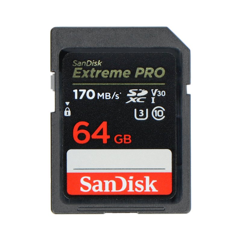SanDisk Extreme Pro SDXC 64GB 170MB/s Speicherkarte, Klasse 10
