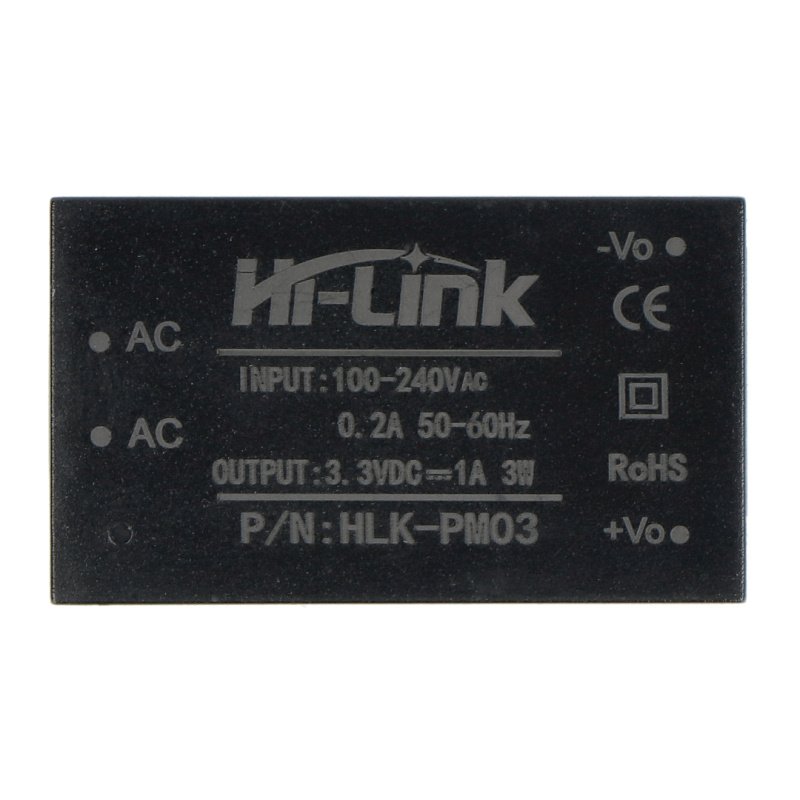 Hi-Link HLK-PM03 100V-240VAC / 3,3VDC - 1A Netzteil