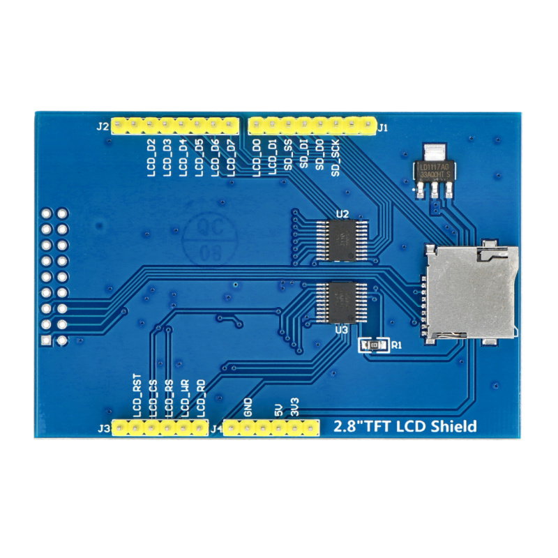Touch LCD TFT 2,8 '' 320x240px 8 bit mit microSD-Lesegerät -