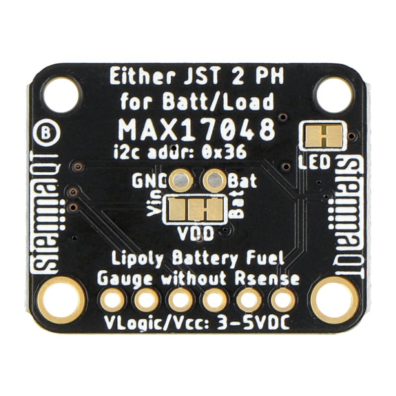 Adafruit MAX17048 LiPoly / LiIon Fuel Gauge and Battery Monitor
