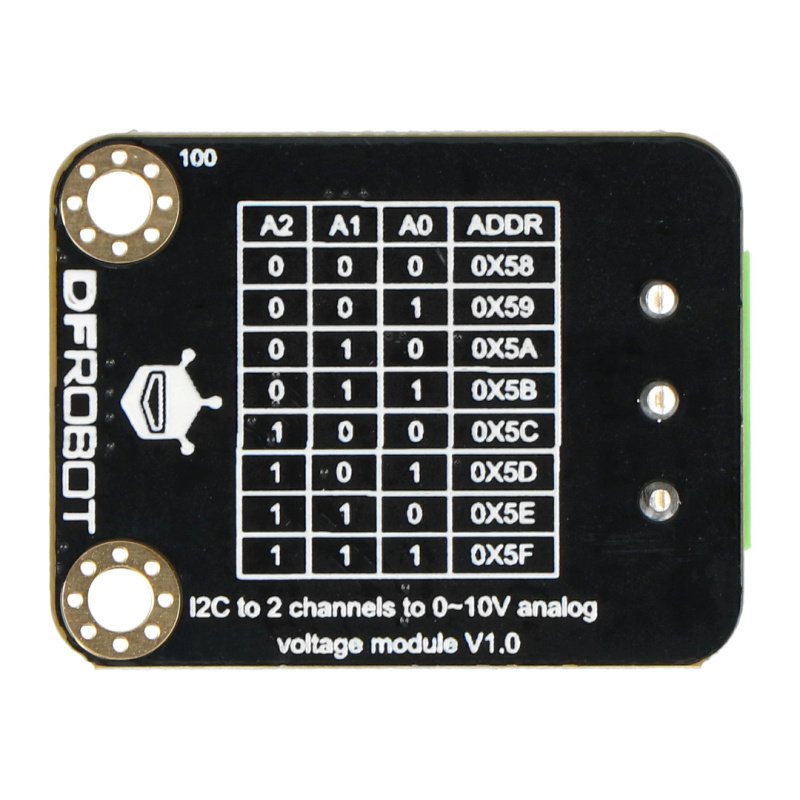 2-Channel I2C DAC Module (0-10V)