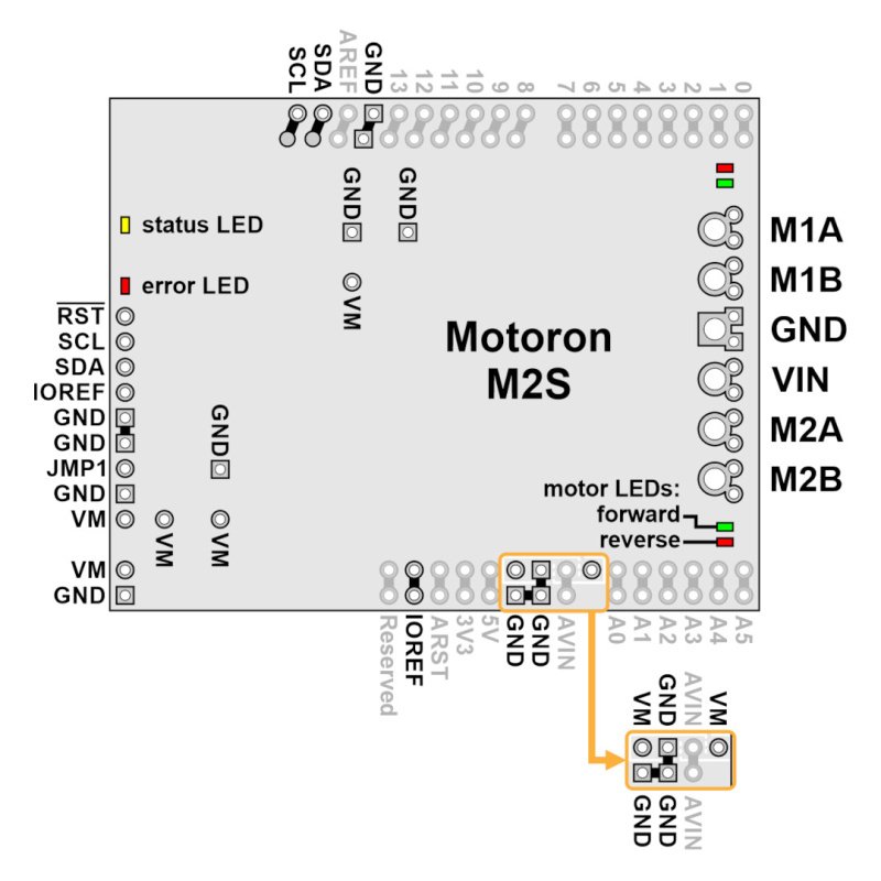 Motoron M2S24v14 Dual High-Power Motor Controller Shield for