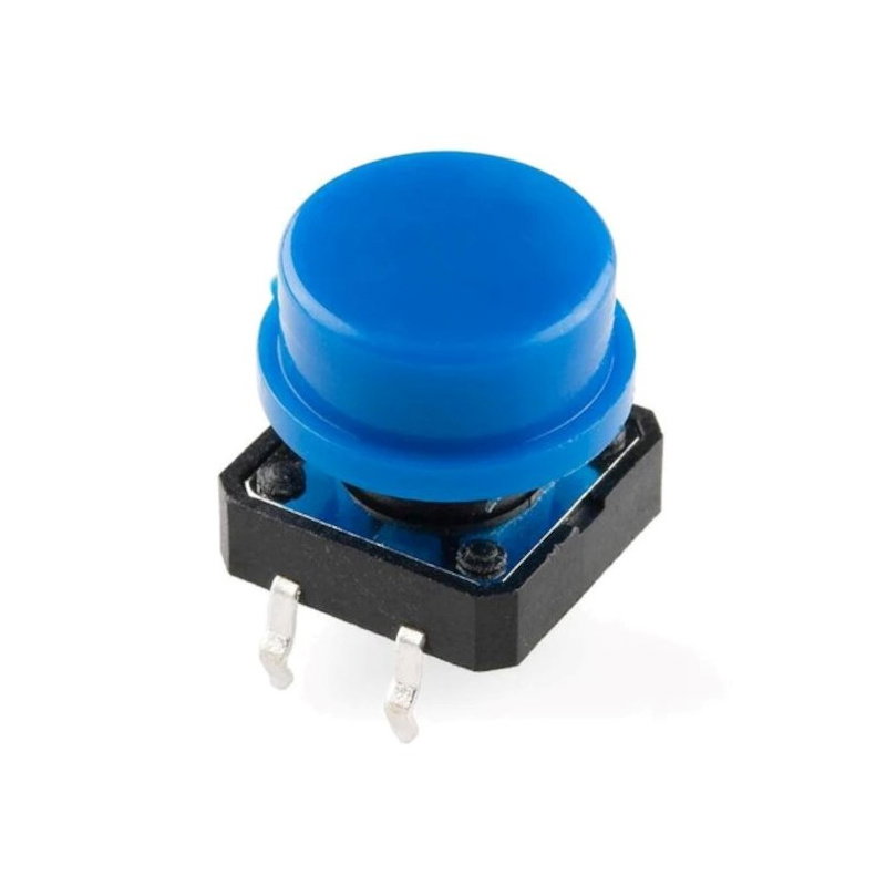 Tact Switch 12x12mm - okrągłe - kolorowe nasadki - 15szt.