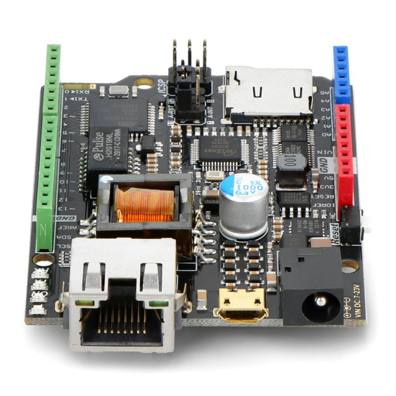 DFRobot W5500 + PoE-Ethernet-Modul – kompatibel mit Arduino