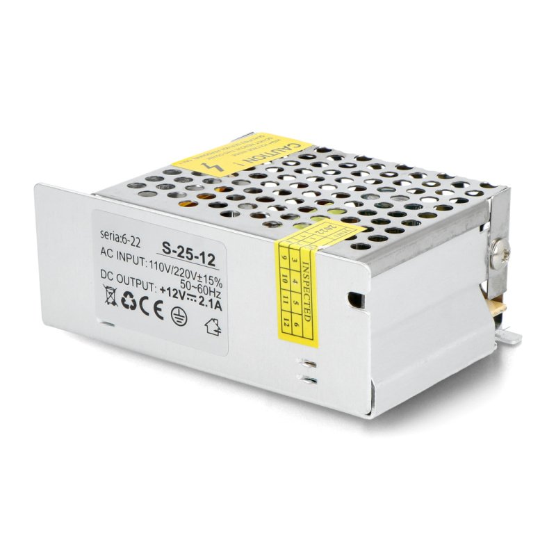 Montagenetzteil für LED-Streifen und Leisten 12V / 2,1A / 25W