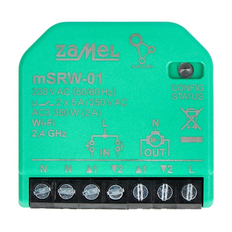 STEROWNIK ROLET WI-FI DOPUSZKOWY W OBUDOWIE MINI: MSRW-01