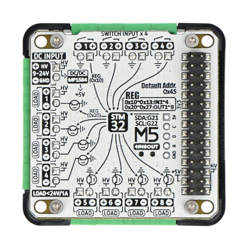 4IN8OUT Multi-channel DC Drive Module (STM32F030)