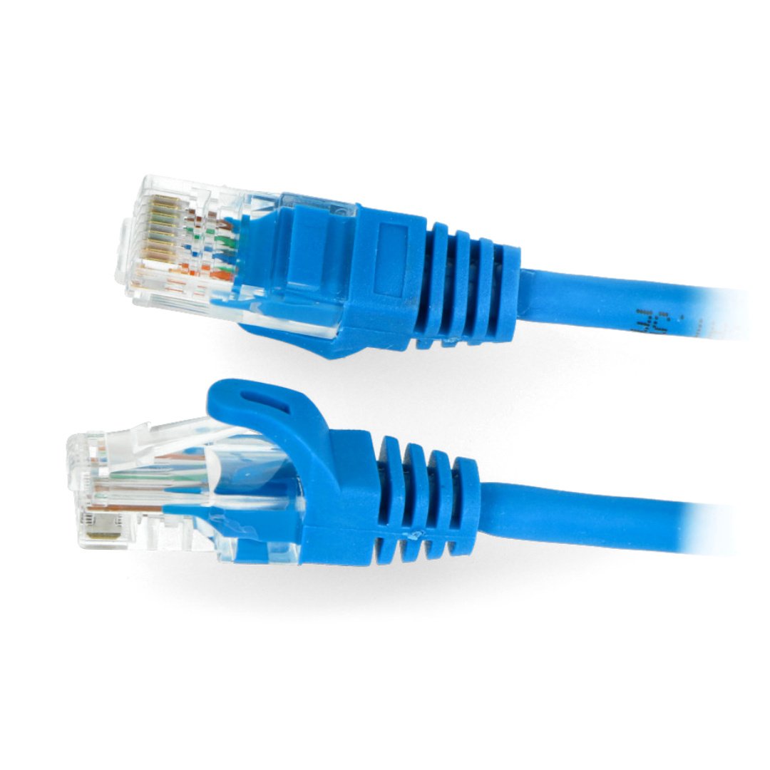Ethernet-Patchkabel UTP 5e 0,5 m - blau