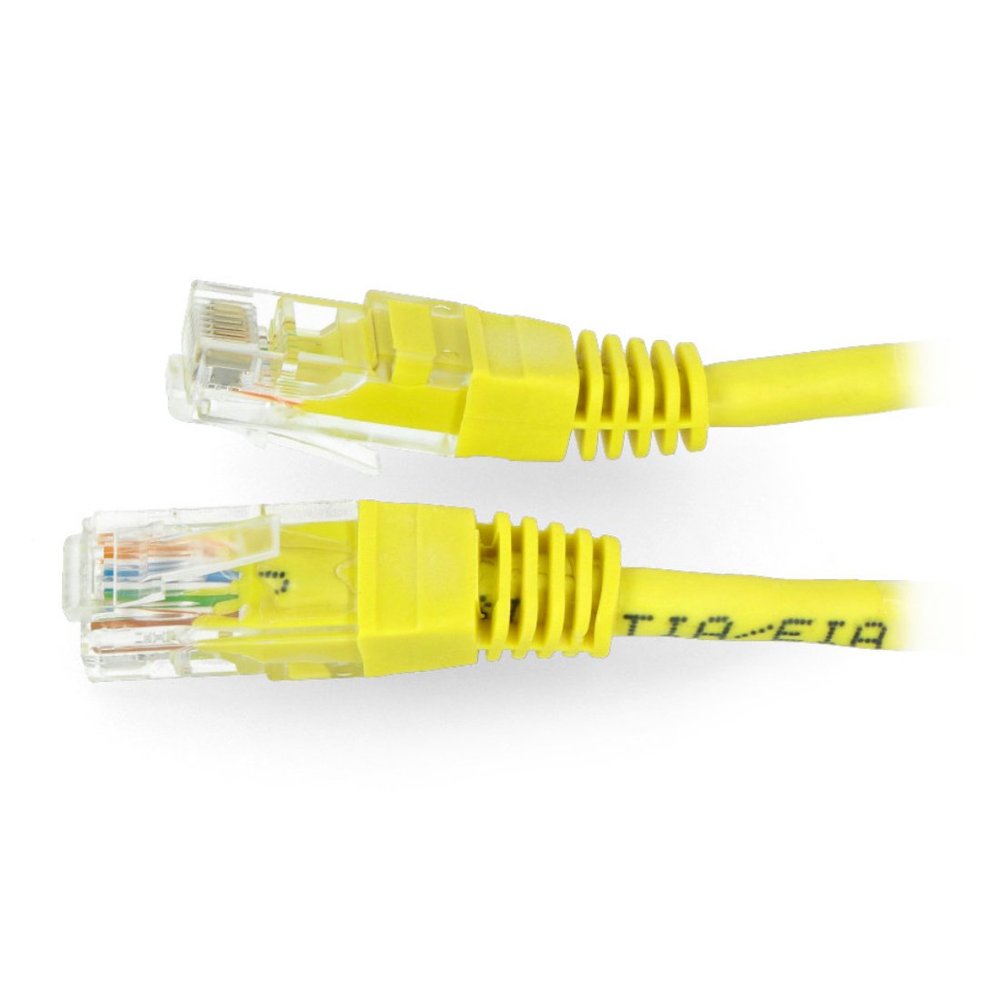 Ethernet-Patchkabel UTP 5e 0,5 m - gelb