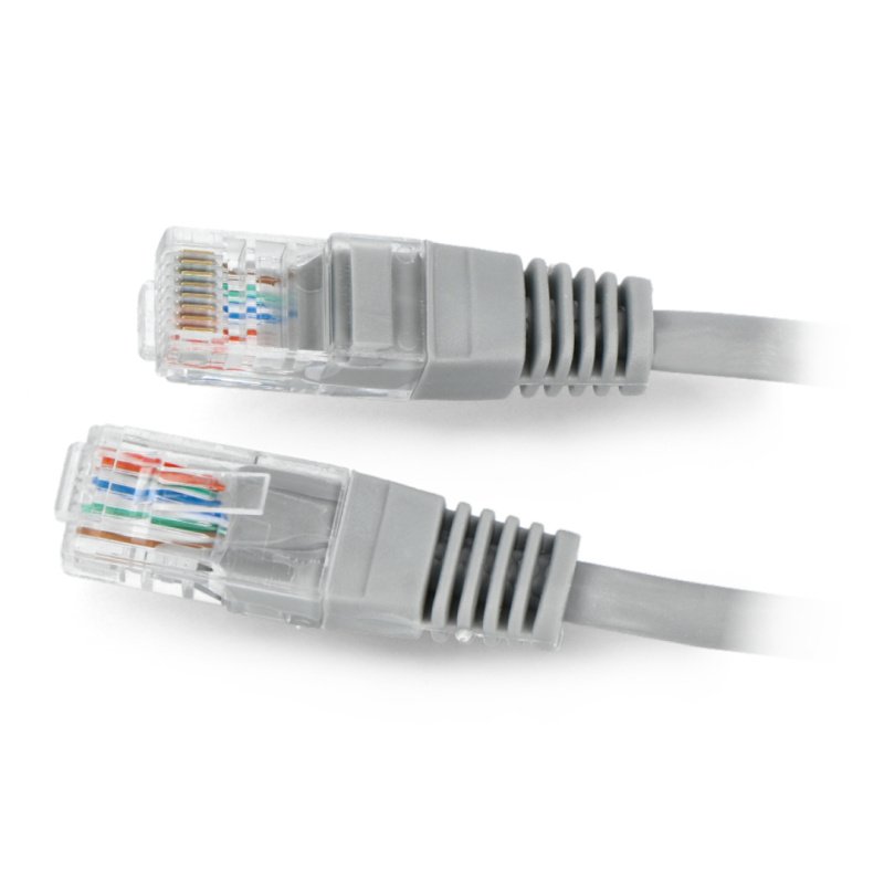 Ethernet Patchkabel UTP 5e 5m - grau