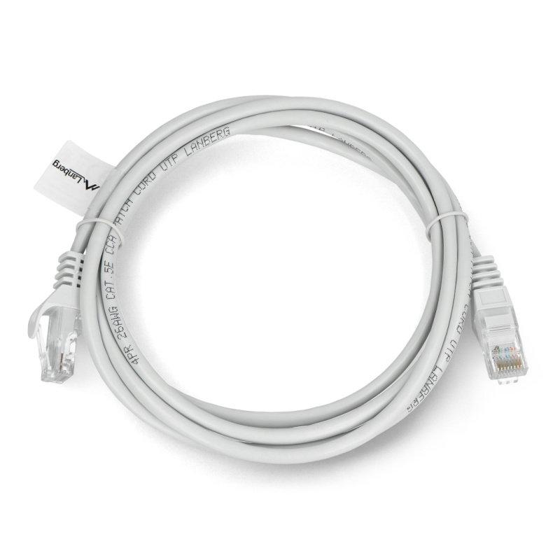Lanberg Ethernet Patchkabel UTP 5e 2m - grau