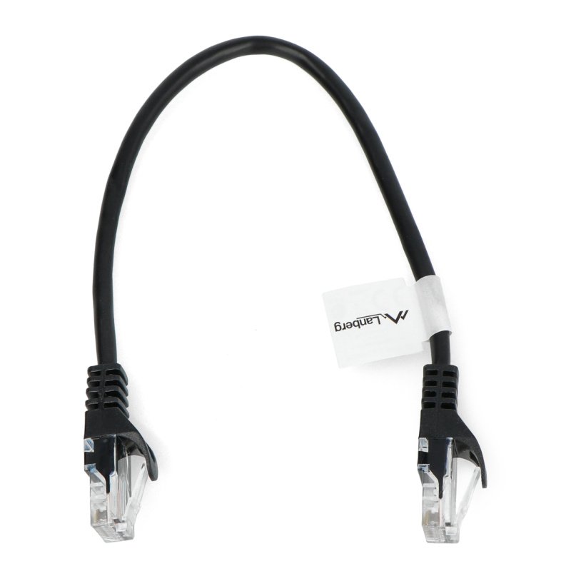 Lanberg Ethernet Patchkabel UTP 5e 0,25m - schwarz