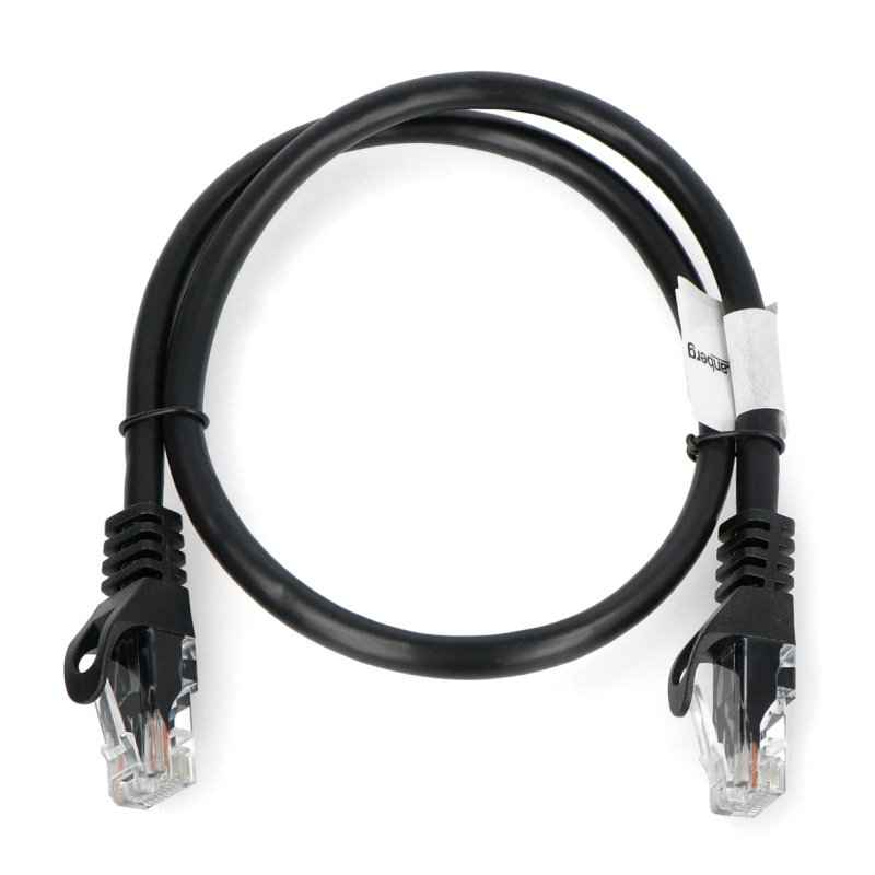 Lanberg Ethernet Patchkabel UTP 6 0,5m - schwarz
