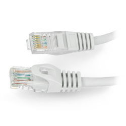 Ethernet-Netzwerkkabel Patchkabel UTP 5e 7,5 m - grau