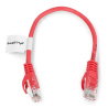 Ethernet-Patchkabel UTP 5e 0,25 m - rot - zdjęcie 2