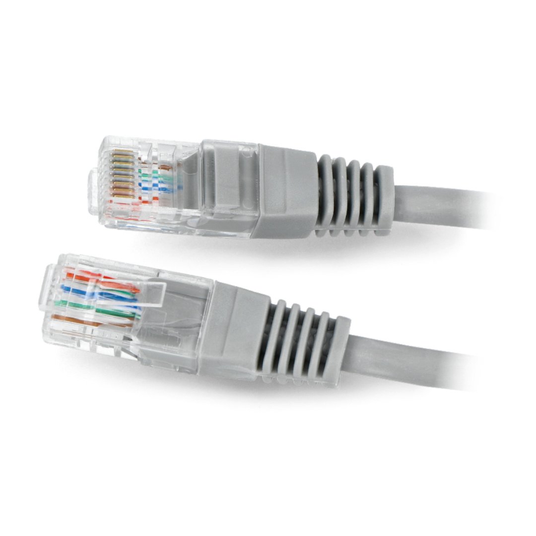 Ethernet Patchkabel UTP 5e 20m - grau