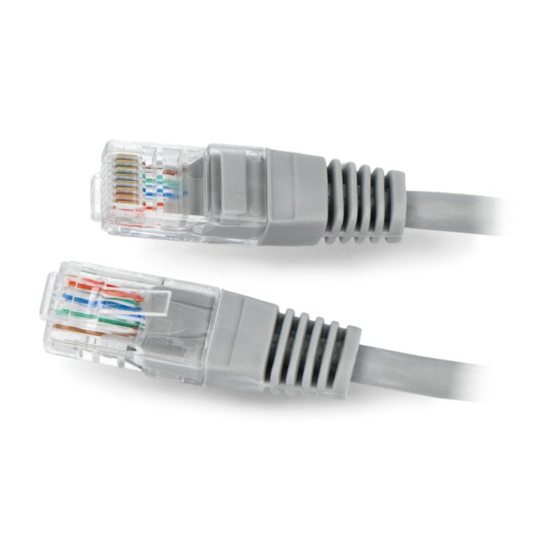 Netzwerkkabel Ethernet Patchkabel UTP 5e 15m - grau