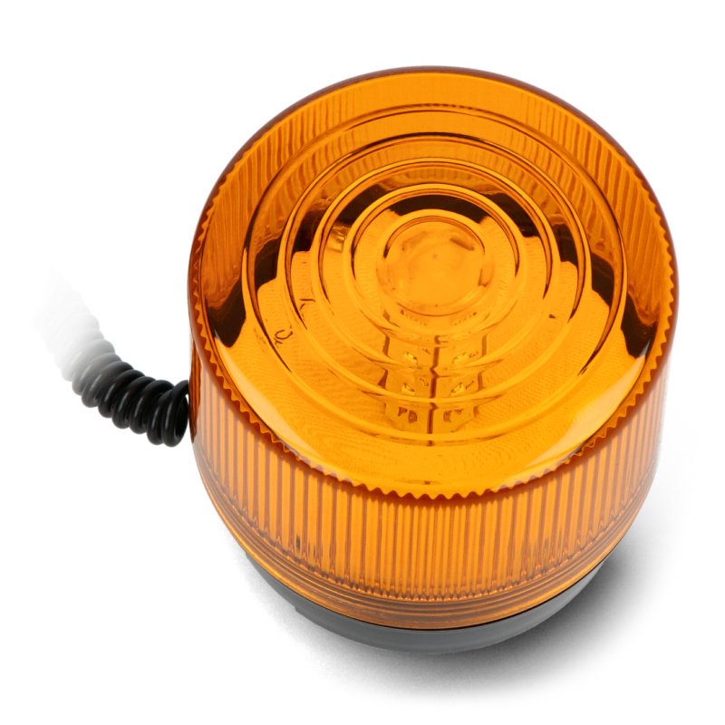 Blinklicht LED orange Magnetfuß 12/24 V Spiralkabel mit