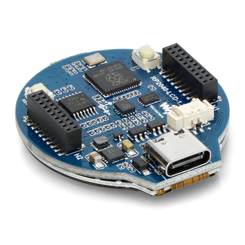 RP2040 MCU Board, With 1.28inch Round LCD, accelerometer and