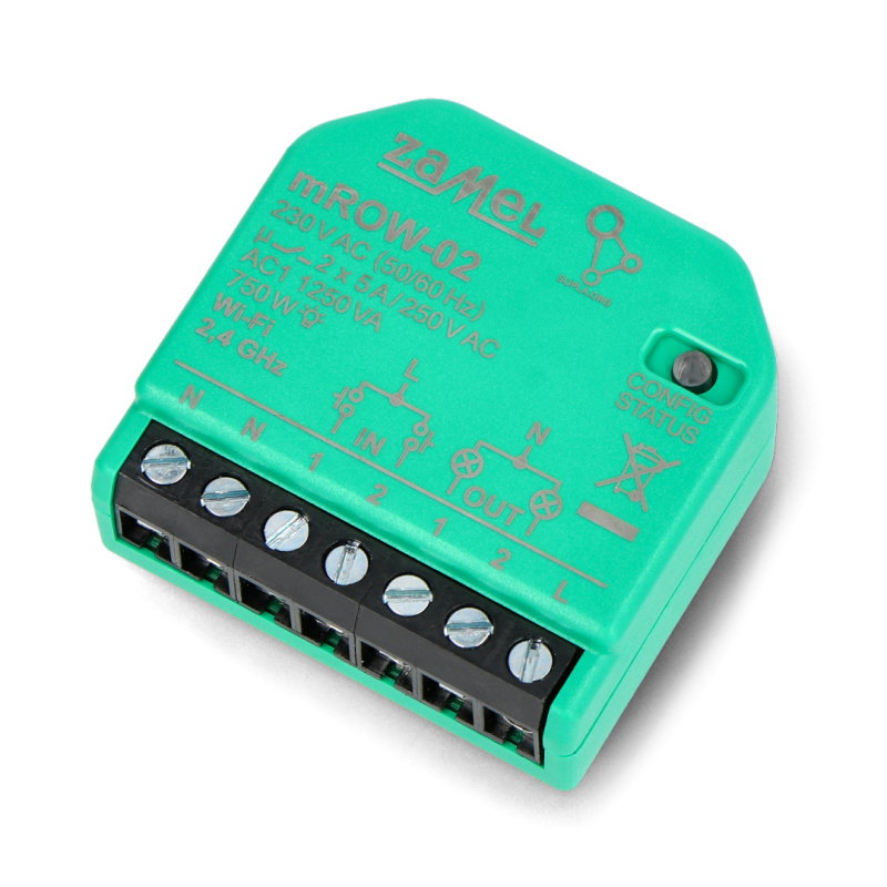ODBIORNIK WI-FI DOPUSZKOWY 2-KANAŁOWY TYP: mROW-02