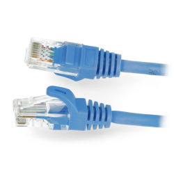 Lanberg Ethernet Patchkabel UTP 5e 0,5m - blau