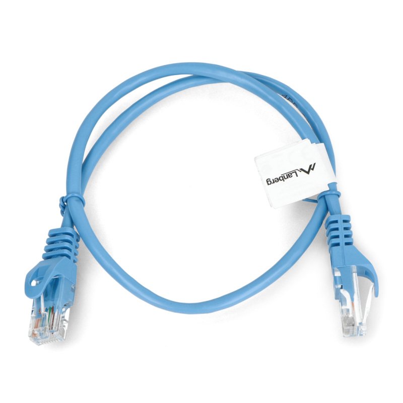 Lanberg Ethernet Patchkabel UTP 5e 0,5m - blau