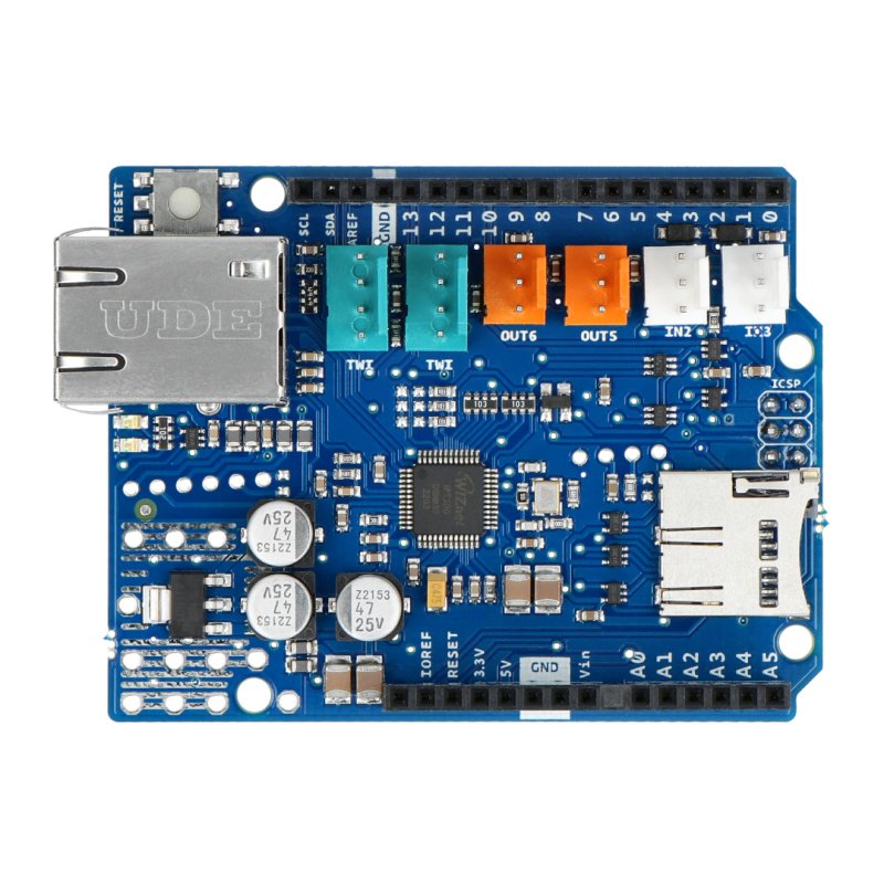 Arduino Ethernet Shield 2 mit einem microSD-Kartenleser –