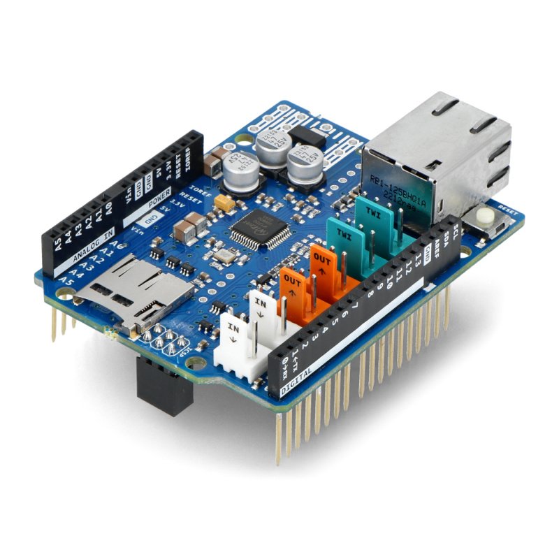 Arduino Ethernet Shield 2 mit einem microSD-Kartenleser –