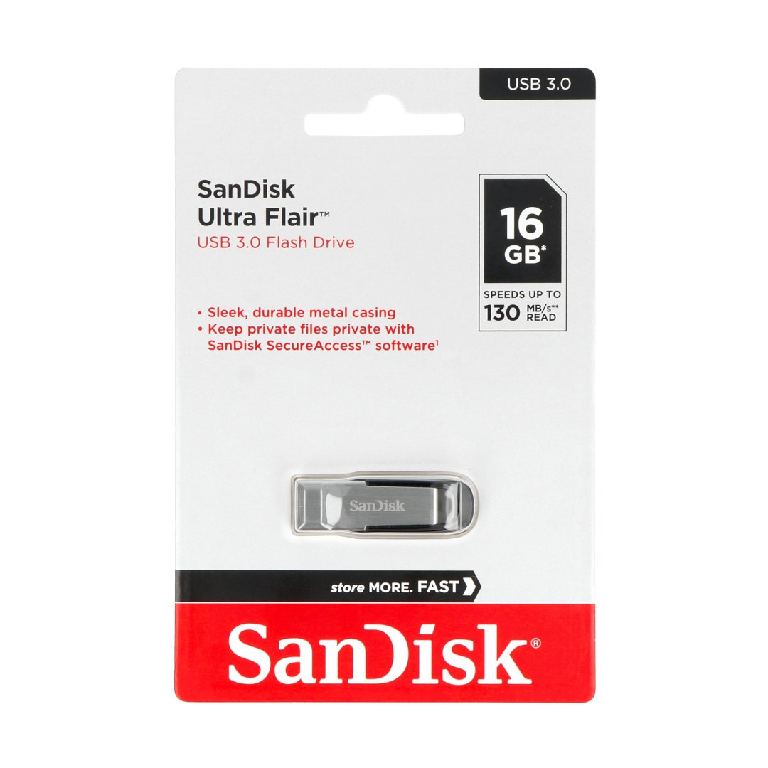 SanDisk Ultra Flair - USB 3.0-Stick 16 GB