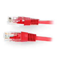 Ethernet Patchkabel UTP 5e 3m - rot