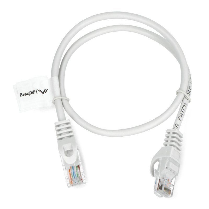 Lanberg Ethernet Patchkabel UTP 5e 0,5m - grau