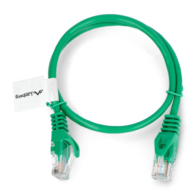 Lanberg Ethernet Patchkabel UTP 5e 0,5m - grün