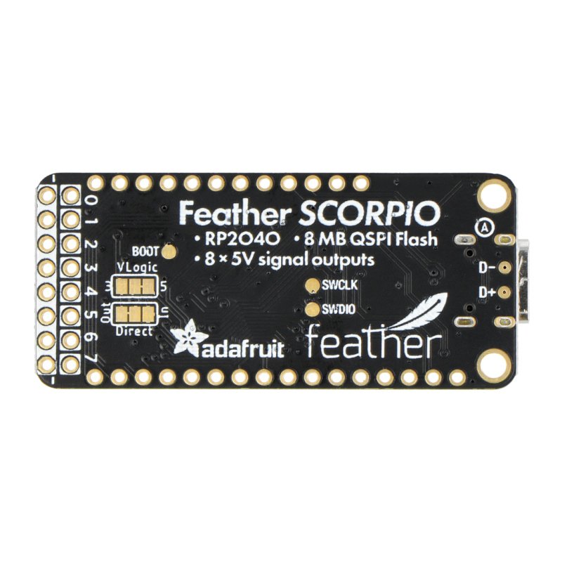 Adafruit Feather RP2040 SCORPIO - 8 Channel NeoPixel Driver