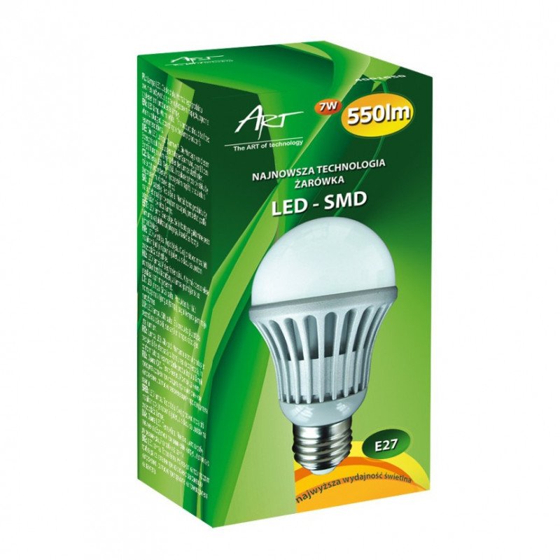 LED-ART-Glühbirne, E27, 7 W, 550 lm