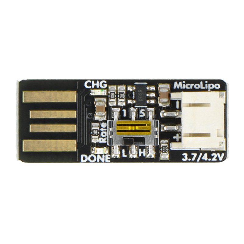 MCP73831 - Li-Pol / Li-Ion-Ladegerät Einzelzelle 1S 3,7 V USB -