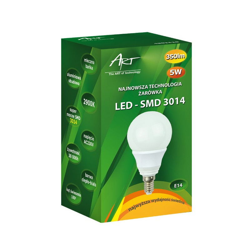 LED ART Birne, Milchbirne, E14, 3,5W, 230lm