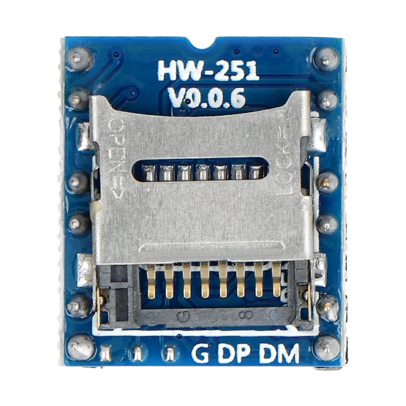 WTV020 - MP3-Player/Decoder mit microSD-Steckplatz