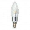 LED ART Leuchtmittel, Kerze klar silber, E14, 4,5W, 320lm - zdjęcie 1