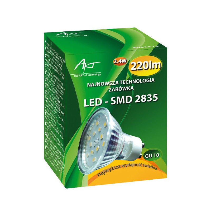 LED ART Leuchtmittel, GU10, 2,4W, 220lm