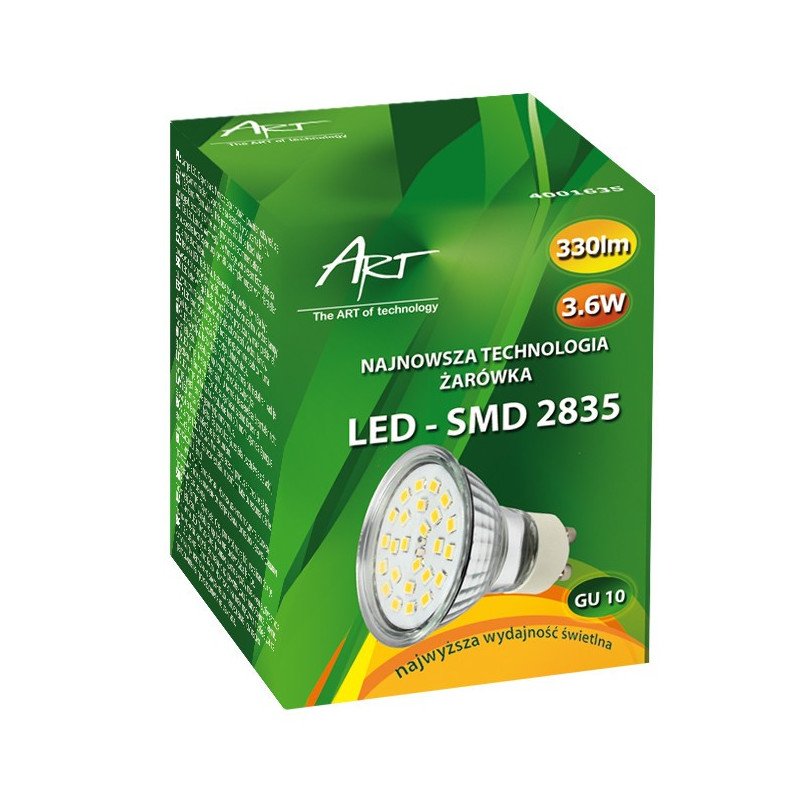 LED-ART-Glühbirne, GU10, 3,6 W, 340 lm