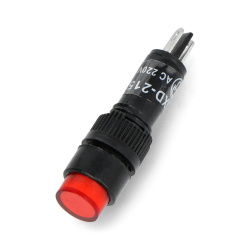 Signallampe 220V AC - 8mm - rot