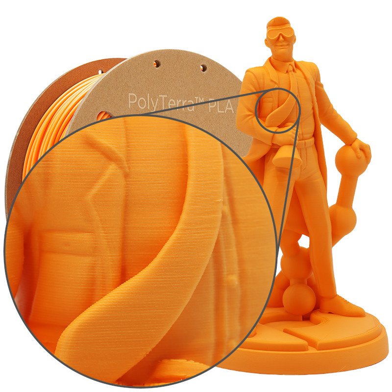 PolyTerra™ PLA (1.75 mm, 1 kg) (Sunrise Orange)