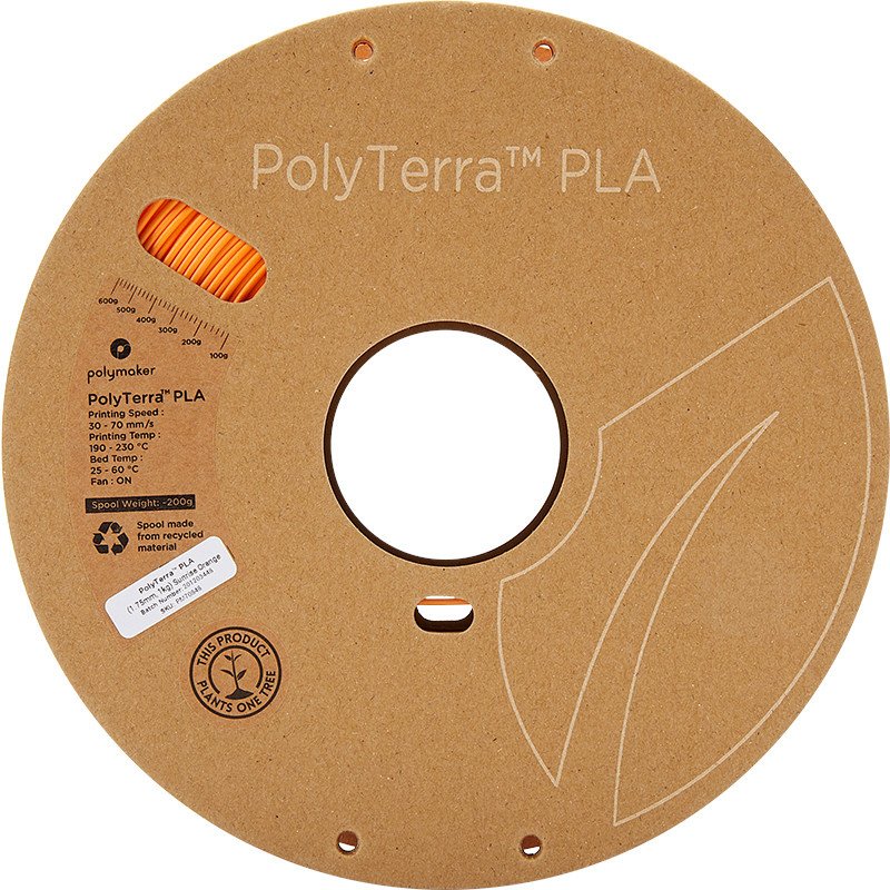 PolyTerra™ PLA (1.75 mm, 1 kg) (Sunrise Orange)