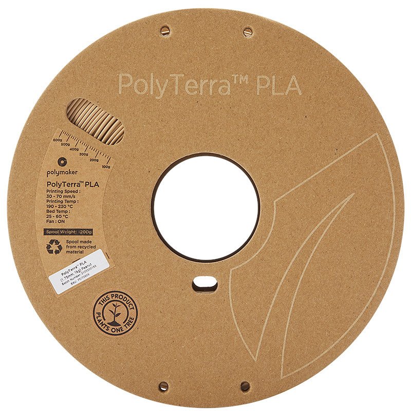 PolyTerra™ PLA (1.75 mm, 1 kg) (Peanut)