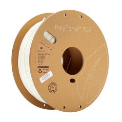 Polymaker PolyTerra PLA-Filament 1,75 mm, 1 kg - Baumwollweiß