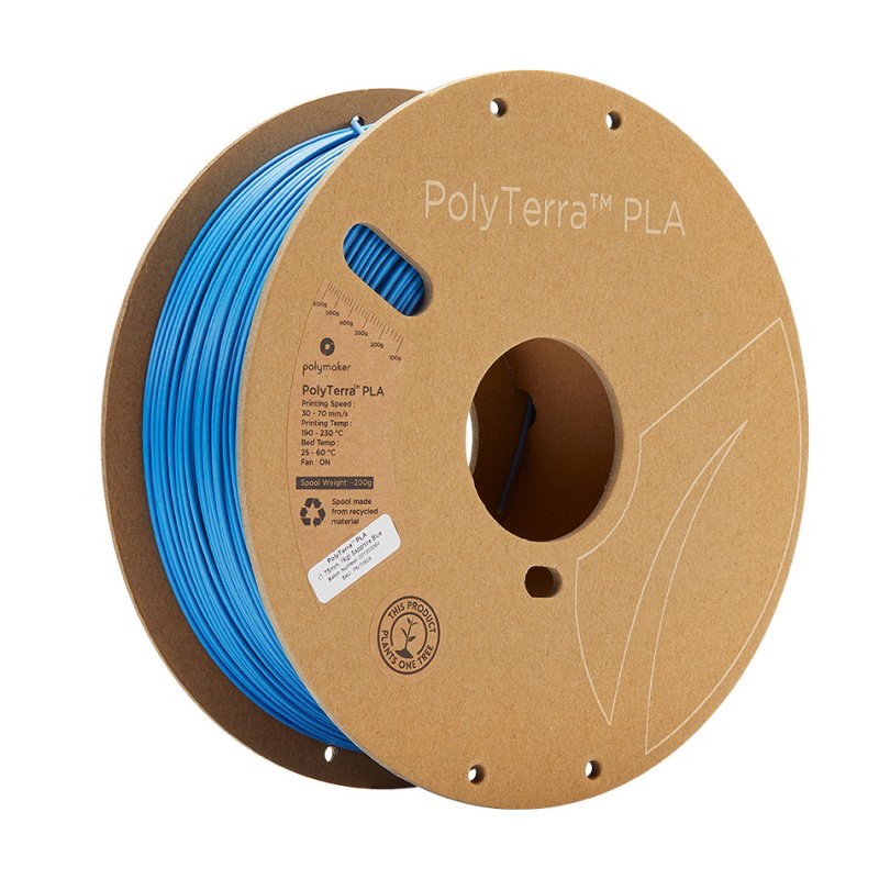 Polymaker PolyTerra PLA-Filament 1,75 mm, 1 kg - Saphirblau