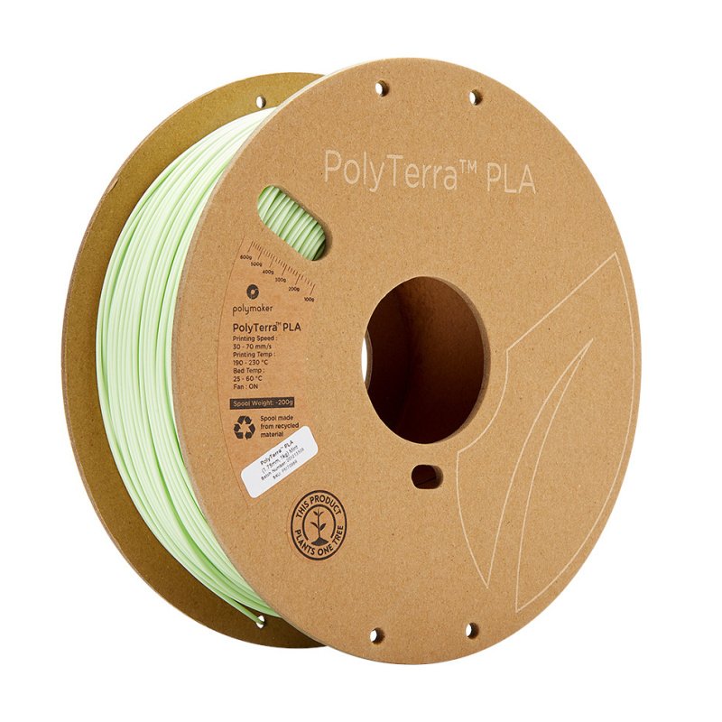 Polymaker PolyTerra PLA-Filament 1,75 mm, 1 kg - Mint