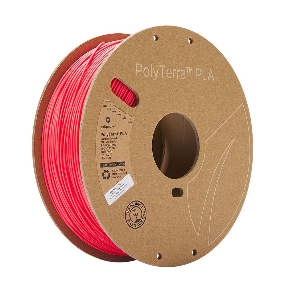 Filament Polymaker PolyTerra PLA 1,75 mm, 1 kg - Rose