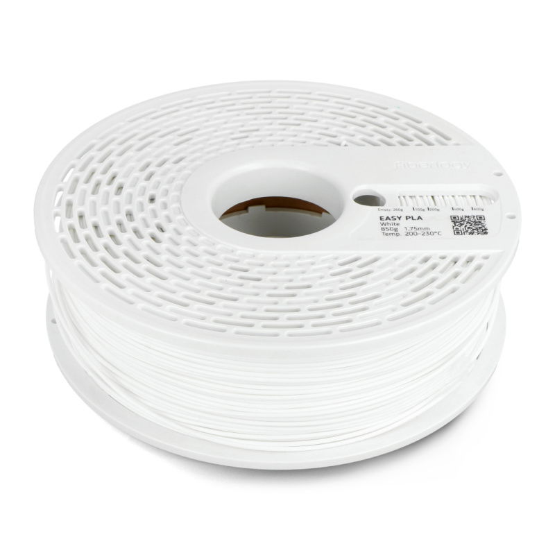 Fiberlogy Easy PLA Filament 1,75 mm 0,85 kg – Weiß