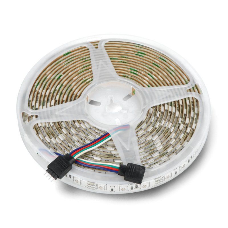 LED-Streifen SMD5050 IP65 14,4 W, 60 LEDs / m, 10 mm, RGB - 5 m